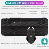 SHIPADOO D620 Kablolu RGB Aydınlatmalı 104 Tuşlu Oyun Klavye ve Mouse Seti - 9