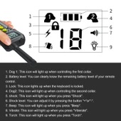 Tsattine T10 IP68 Su Geçirmez LCD Işıklı 2000FT Köpek Eğitim Cihazı - 4