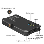 LP160 180 LED Kare Cep Dolgu Işığı Çift Renk Sıcaklığı Taşınabilir Telefon DSLR Bilgisayar Fotoğrafçılık Işığı - 4