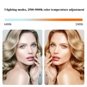 LP160 180 LED Kare Cep Dolgu Işığı Çift Renk Sıcaklığı Taşınabilir Telefon DSLR Bilgisayar Fotoğrafçılık Işığı - 5