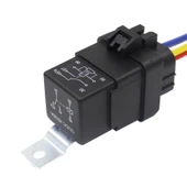 12V 5 Pin Su Geçirmez Entegre Otomotiv Rölesi Braketli - 1
