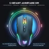 ONIKUMA CW905 Kablosuz RGB Aydınlatmalı Siyah Mouse - 3