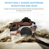 Nikon D800 D800E Uyumlu Silikon Kamera Koruyucu Kılıf Çöl Kamuflajı - 11