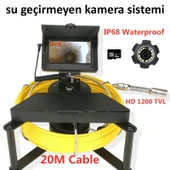 YOOSEE Tesisat Ustalarının Yeni Gözleri-Bataryalı,50metre Sarı Sert Kablolu 23mm Pis Su Kamerası - 3