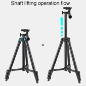 3120A Fotoğrafçılık Gimbal Stabilizatör Tripod Siyah - 5