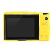 Panasonic Lumix LX10 Uyumlu Sarı Yumuşak Silikon Kamera Kılıfı - 3