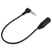 20cm 3.5mm Erkekten Dişiye Siyah Mikrofon Uzatma Kablosu - 3