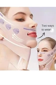 Ayarlanabilir V-Şekilli Yüz Kaldırma Bandı (Unisex) – Çift Çene Azaltıcı, Nazolabiyal Kırışıklık Sıkılaştırıcı, Nefes Alabilen & Kokusuz, Hipoalerjenik Kumaş, thumbnail 1