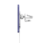 X19 Magsafe Araç Hava Çıkışı Tutucu Beyaz 15W Hızlı Şarj Qi Manyetik Kablosuz Şarj Cihazı - 6