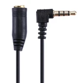 20cm 3.5mm Erkekten Dişiye Siyah Mikrofon Uzatma Kablosu - 4