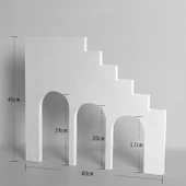 Sahne Üçlü Ahşap Kemer Geometrik Çokgen Fotoğraf Çekim Aksesuarı - 2
