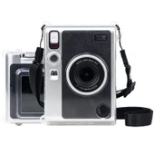 FUJIFILM Instax mini EVO Uyumlu Şeffaf Kristal Koruyucu Kılıf ve Ayarlanabilir Askı - 1