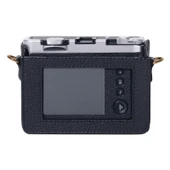 FUJIFILM instax mini Evo Tam Gövde Kamera Gerçek Deri Kılıf Siyah - 4