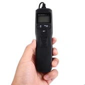 RST-7004 LCD Ekran Zaman Atlamalı İntervalometre Deklanşör Kumandası N8 Kablo ile Siyah Nikon Uyumlu - 6