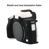 Canon EOS M50 Mark II Yumuşak Silikon Koruyucu Kılıf Siyah - 6