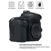 Nikon D600 D610 Uyumlu Siyah Yumuşak Silikon Kamera Kılıfı - 4