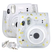 FUJIFILM Instax Mini 11 9 8 Uyumlu Şeffaf PVC Sert Kamera Çantası Omuz Askılı - 1