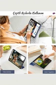 Galaxy Tab S10 FE Plus Uyumlu 13.1" Katlanabilen Standlı Smart Cover Akıllı Tablet Kılıfı thumbnail 6