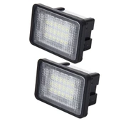 Mercedes Benz GLK X204 Uyumlu 2 Parça Plaka Lambası 18 SMD 3528 LED Beyaz Işık 2W 120LM DC12V - 2