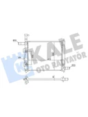 MOTOR SU RADYATOR KIA PICANTO 1.0 1.2 17 (OTOMATIK VITES) 410X408X16 - 1