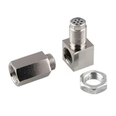 90 Derece Araç Oksijen Sensörü Boşluk Aparatı Motor Işığı CEL Kontrol Mini Katalitik Konvertör M18 x 1.5 - 5