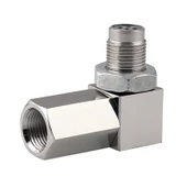 90 Derece Araç Oksijen Sensörü Boşluk Aparatı Motor Işığı CEL Kontrol Mini Katalitik Konvertör M18 x 1.5 - 2