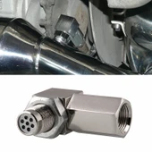 90 Derece Araç Oksijen Sensörü Boşluk Aparatı Motor Işığı CEL Kontrol Mini Katalitik Konvertör M18 x 1.5 - 1
