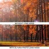 52mm Vida Montajlı Kamera Lens Hood Siyah - 6