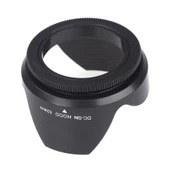 52mm Vida Montajlı Kamera Lens Hood Siyah - 3