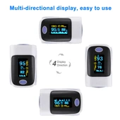 AB 80 Hassas Parmak Nabız Oksimetresi Kan Oksijen Monitörü Mor - 9