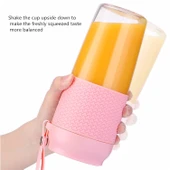 Taşınabilir Mini Elektrikli Blender Portatif Meyve Sıkacağı Lacivert - 6
