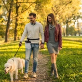 LDLC Açık Hava Evcil Hayvan Atıştırmalık Çantası Oxford Kumaş Reflektörlü Köpek Eğitim Çantası Açık Pembe - 7