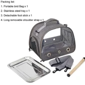33x26x24cm Katlanabilir Taşınabilir Kuş Kafesi Oxford Kumaş Hamster Tavşan Sincap Taşıma Çantası - 7
