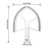 KitchenAid 5QT Kase Kaldırma Stand Mikser için Plastik Düz Karıştırıcı Paddle Silikon Kenarlı Model KA-5BL - 3