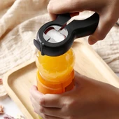 6 Fonksiyonlu Siyah Kırmızı Plastik Çok Amaçlı Konserve ve Şişe Açacağı - 6