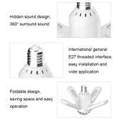 LY002 24W Mini Bluetooth Katlanabilir RGB Müzik Işığı Magic Light - 6