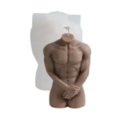 El Tutan Erkek Silikon Mum Kalıbı - DIY El Yapımı Kokulu Mum - 1