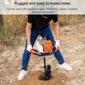 30cm Toprak Delme Makinesi Matkap Ucu Uzatma Çubuğu - 8
