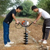 30cm Toprak Delme Makinesi Matkap Ucu Uzatma Çubuğu - 9
