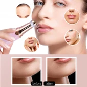 Kadın Mini Yüz Tıraş Makinesi ve Ruj Epilatör Pembe - 7