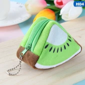 Sevimli Karpuz Desenli Peluş Bozuk Para Cüzdanı Kadın Çanta - 3