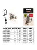 Captain 5029 Kilitli Klips Fast 10 Adet Paket Black Nikel thumbnail 2