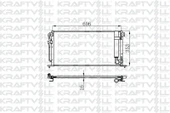 KLIMA RADYATORU MITSUBISHI LANCER 0307 (675×334,4×16) - 1
