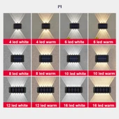 6 LED NiMH Güneş Enerjili Duvar Lambası Dış Mekan Su Geçirmez Çift Başlı Spot Işık Sıcak Işık - 2