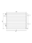KLIMA RADYATORU 3008 II-308 II-5008 II-508-EXPERT 4PARTNER-C4 PICASSO-JUMPY 4-BERLINGO DW10 525×43 - 1