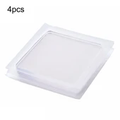 4'lü Şeffaf Çamaşır Makinesi Silikon Ped Titreşim Önleyici Kaymaz Darbe Emici 70x70mm - 6