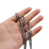 50cm x 4mm Köpek Eğitim Zinciri P Zincir Boyun Tasması - 3