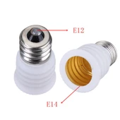 10lu Beyaz E12den E14e LED Lamba Adaptörü Soket Dönüştürücü - 5