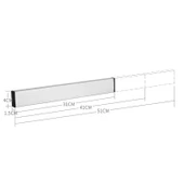 Mutfak Duvara Monte 304 Paslanmaz Çelik Manyetik Bıçak Tutucu 31x4x15 cm - 3