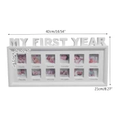 Bebek Anı Fotoğraf Çerçevesi Beyaz - DIY Ev Dekorasyonu - 7